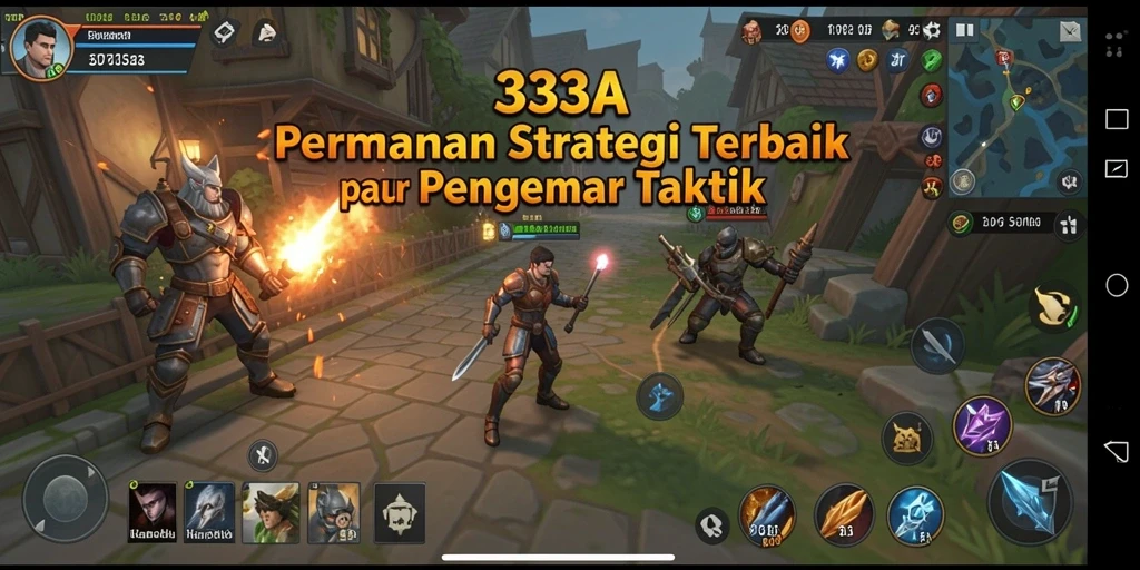 Tangkapan layar menampilkan aksi strategis dalam permainan 333A.