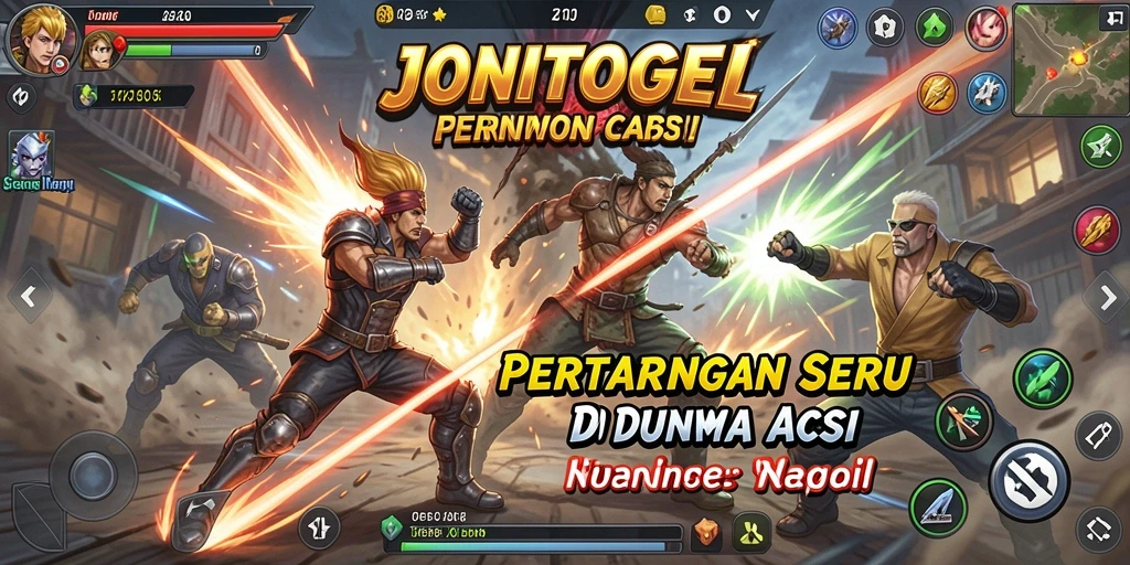 Tampilan gameplay JONITOGEL yang menegangkan dan menarik.