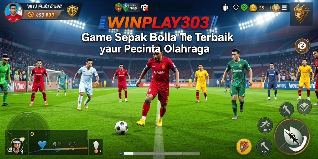 Screenshot gameplay WINPLAY303 menampilkan pertandingan sepak bola yang seru.